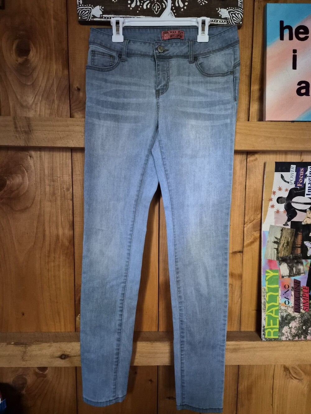 Women's Lightwash Wax Jeans